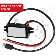 Adaptador de Fonte de Alimentação - Redutor de Tensão para Carro, 12V 24V para 5V 3A, para Adaptador USB Tipo-C