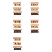 Small Shoe Cleaning Brush Set of 15 Brushes with Nylon, Boar and Horsehair Bristles,for Leather,Suede,Canvas,Textile