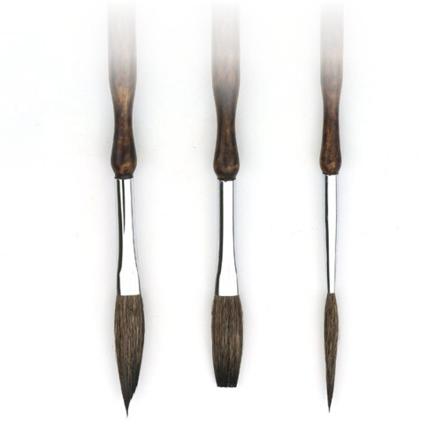 Pinstriping Brush Kit,9 Pcs Professional Striping Brushes Long Liner Script Scroll Rigger Brushes