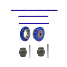 Soft Fluffy Floor Brush Attachment Compatible with V7 V8 V10 V11 Vacuum Cleaner Accessories Axles Rollers+Plush Strips Kit