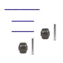 Axles + Rollers Plush+Strips for V6 V7 V8 V10 V11 Vacuum Cleaner Accessories Soft Fluffy Floor Brush Attachment