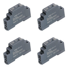 4X DIN-Railvoeding 12 V 1,25 A 15 W, Ingang 100-240 V AC 50/60 Hz DIN-Railtransformator voor Thuis- of Industriële Automatisering