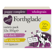 Forthglade Wet Puppy Food Variety Pack (12 x 395g Trays) - Wholegrain & Hypoalle