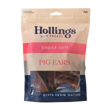 Hollings Pig Ears Dog Treats, 100% Natural Air Dried Long Lasting Chews for Adul