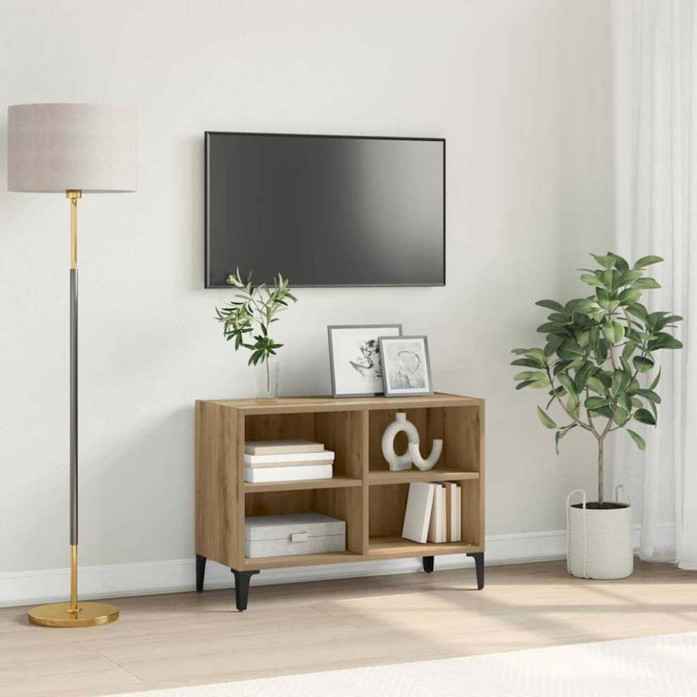 Vidaxl Tv Cabinet Set Wall-Mounted Brown Engineered Wood