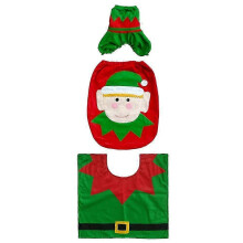 3 Pcs Toilet Tank Covers Santa Suits Santa Claus Toilet Santa Claus Decoration Santa The Toilet Ornament Santa Ornament New Arrival