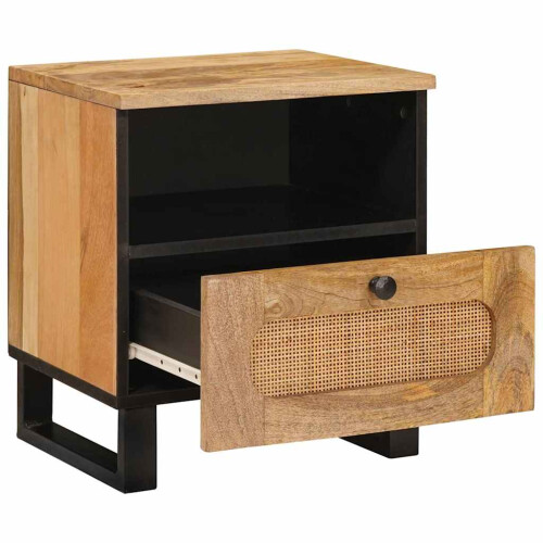 VidaXL vidaXL Bedside Cabinet Natural 40 x 33 x 46 cm Solid Mango Wood 1