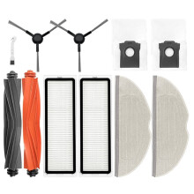 Accessoires pour Aspirateur pour pour Mova S20 Ultra: Rouleau Principal, Brosse Latérale, Filtre HEPA, Chiffon de Nettoyage, Sac à Poussière