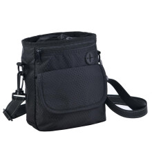 HANWELL Waterproof Dog Treat Pouch with Built-in Poo Bag Dispenser, Hands Free Puppy Training Bag Carries for Walking (Adjustable Reflective