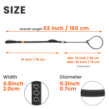 Howgo Dog Slip Lead Dog Leash, Training Leash, No-Pull Lightweight Slip Lead and Collar, Heavy Duty & Durable, Padded Handle, for All Breeds