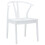 VidaXL vidaXL Dining Chair 2 pcs White and White Solid Rubber Wood 4
