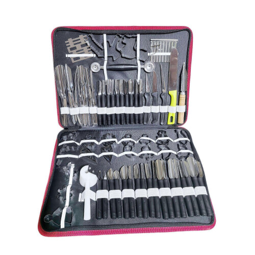 80pcs Fruit Carving Tools Set with Ergonomic Grip for Professional Vegetable Sculpting and Peeling