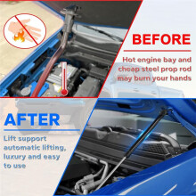 1 Pair Hood Lift Support No Drill Struts for Chevy Colorado/ 2023 2024 2025 2026 -
