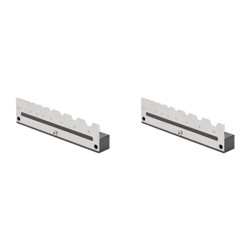 2X Hexagonal Wrench Storage Rack Holder Wall Mount Metal Perforated Plate Tool Storage Rack for Woodworking Tool