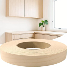 2X Birch Banding, 3/4 Inch X 50 Ft Wood Veneer Roll Pre-Glued, Flexible Band for DIY & Professional Projects