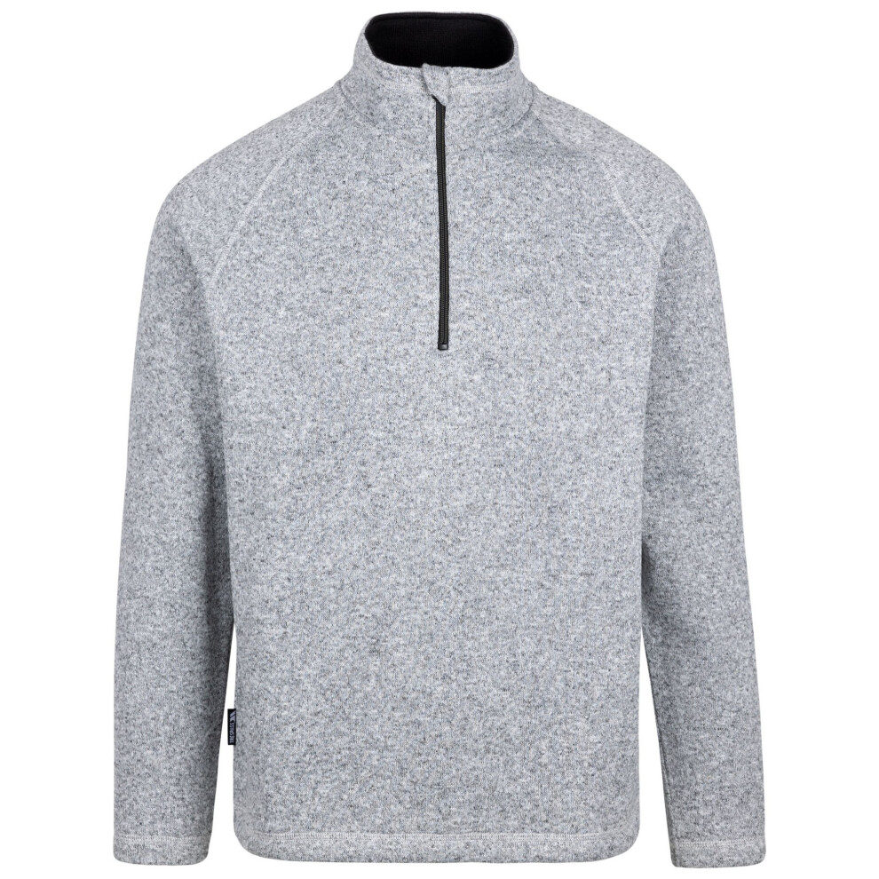 Trespass (M, Grey) Mens Corsham Marl Half Zip Fleece Top