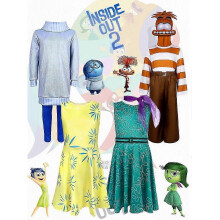(160, Envy) Inside Out 2 Cosplay Costume Party Fancy Dress Set Jumpsuit Bodysuit for Men Women!zz42