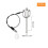 4Pcs Quick Release Pin, 6x50mm(Dia.X L) Push-Button  Locking Pin Stainless Steel Ring Handle Locking Pin with Wire 4