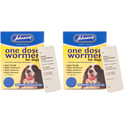 Johnson's Vet Easy One Dose Wormer, Size 2 (Pack of 2)