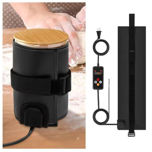 Sourdough Warmer Wrap Adjustable Dough Jar Heating Wrap Foldable Sour Dough Warming Mat for Baking Fermentation US Plug 1