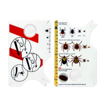 USHXVG Pack of 2 Tick Cards, Tick Catching Card with Magnifying Glass, Pet Tick