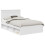 VidaXL vidaXL Bed Frame with Headboard White 120 x 190 cm Solid Pine Wood 2