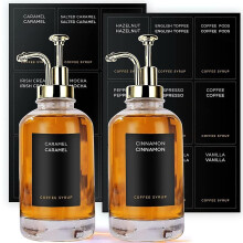 Set of 2 500ml Clear Glass Olive Oil Dispenser Bottle for Bar Kitchen Bathroom