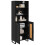 VidaXL vidaXL Highboard with Drawer 2 pcs Black Oak Engineered Wood 3