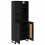 VidaXL vidaXL Highboard with Drawer 2 pcs Black Oak Engineered Wood 4