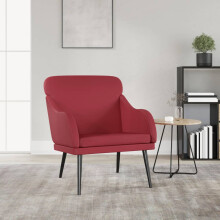 vidaXL Armchair Wine Red 63x76x80 cm Faux Leather