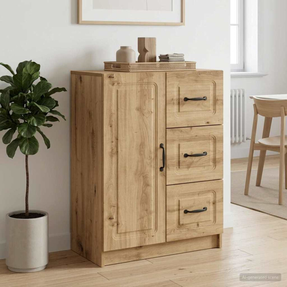 Vidaxl Sideboard Artisan Oak 66 X 34.5 X 87 Cm Engineered Wood