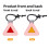 High Brightness Reflective Pendant Bicycle Night Riding Triangle Warning Pad 7
