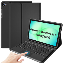 ProCase Touchpad Keyboard Case for 2025 11" Galaxy Tab A11+ / 2023 Tab A9+ (5G/Wi-Fi), Detachable Wireless Keyboard with Pencil Holder Folio Cover fo