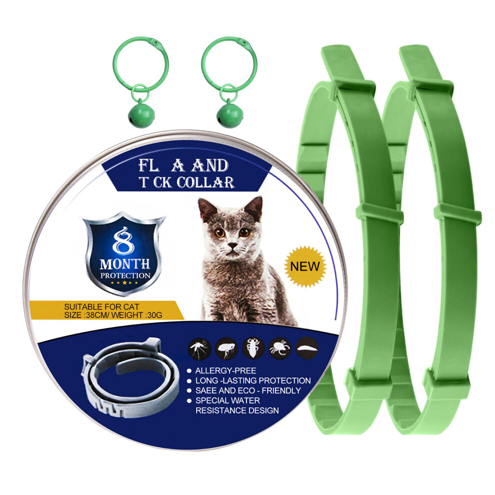 Photos - Dog Clothing DOINEUFL 2 Pack Collar for Cats, Cat Collar to Prevent Infections, 15in Safe Waterproof Adjustable Cat Collars with Bell, Ag