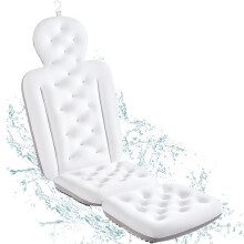 Cuscino da Bagno per Tutto il Corpo, Cuscino Spesso per Vasca da Bagno, Cuscino di Lusso per Vasca da Bagno con Poggiatesta, Supporto per Collo e
