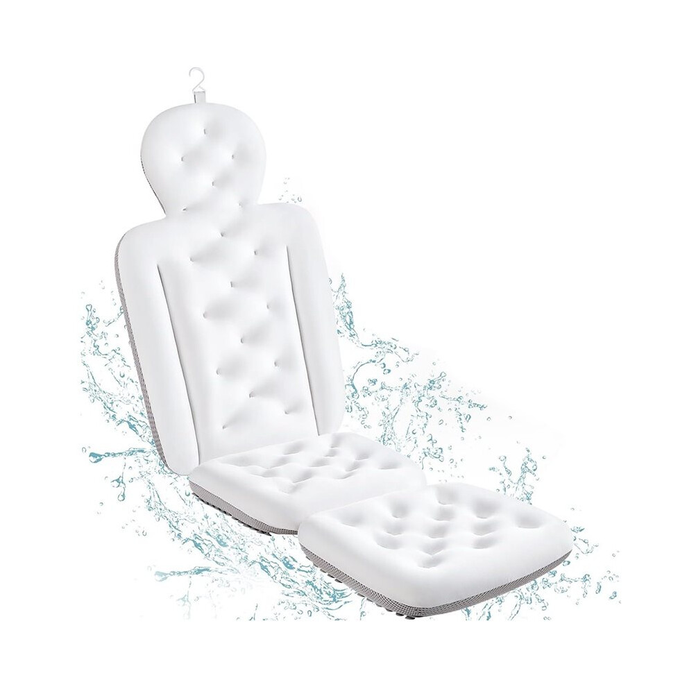 Full Body Bath Pillow for Bathtub, Thick Bathtub Cushion, Luxury Tub Pillow for Bath for Headrest Neck and Back Support