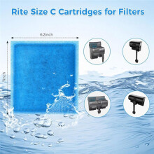 10 Pcs Aquarium Filter Replacement Cartridge, Fish Tank Cartridges for Marineland Penguin PRO Power Filters 275/375