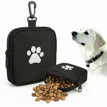 YUNTRUN Dog Treat Pouch, Puppy Training Pouch, Dog Treat Bag with Zipper for Pet Puppy Walking, Travel or Outdoor Use (Black)