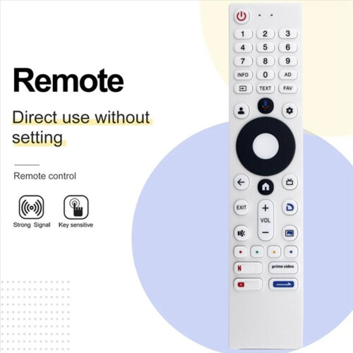 Replace HS-8C21J-00 Voice Remote Control for  TV HS-8C21J-00 Remote Control 2