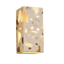 Terrazzo Stone LED Wall Light 220v Warm Light Outdoor Bathroom Porch Hallway for Porch Balcony Garden Villa B