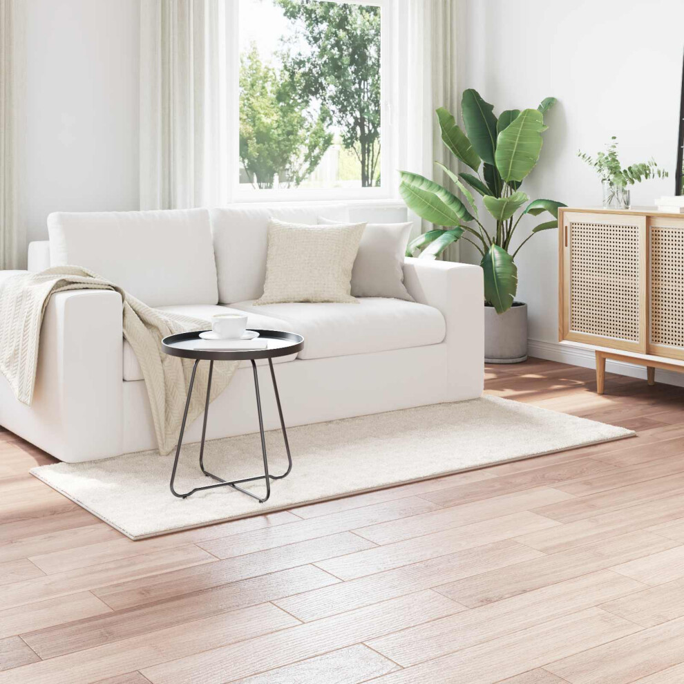 Vidaxl Area Rugs Rectangular Sirolo Cream 200 X 80 Cm Polyester