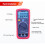 -T UT136C+ Digital Multimeter 1000V 10A Automatic Shutdown AC  Voltage Current Ohm Diode Test Temperature Test 6