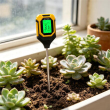 4-in-1 Soil Tester Light Measurement / PH / Moisture / Temperature / Soil Meter for Garden Plants Lawn Flowers Farming