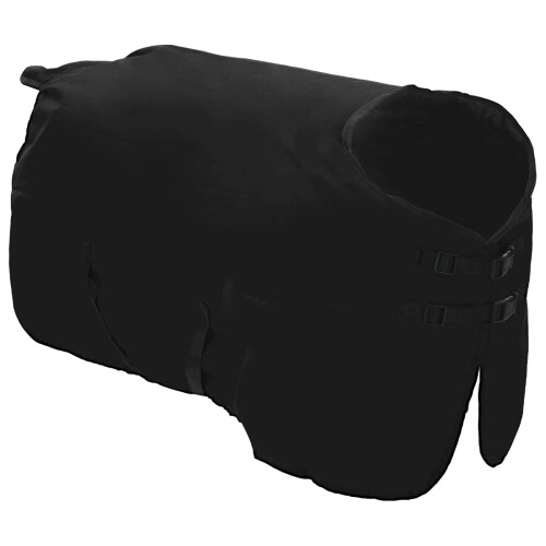 VidaXL vidaXL Pferdedecke Voll Schwarz 145 cm Polyester 2