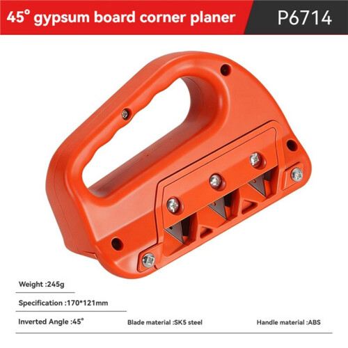 Hand Tool Plasterboard Quick Cutter, Gypsum Board Hand Plane for Precise Drywall  Chamfering Trimmer 45 1