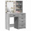VidaXL vidaXL Dressing Table 2 pcs Grey 50 x 41 x 135 cm Engineered wood 2
