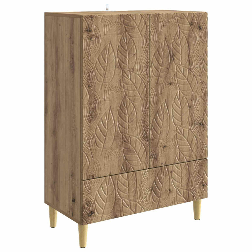Vidaxl Sideboard Artisan Oak 66 X 34.5 X 95 Cm Engineered Wood