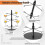 Cocktail Tree Stand, 3-Tier 12-Cup Capacity, Suitable for Champagne Glasses 2