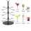Cocktail Tree Stand, 3-Tier 12-Cup Capacity, Suitable for Champagne Glasses 3