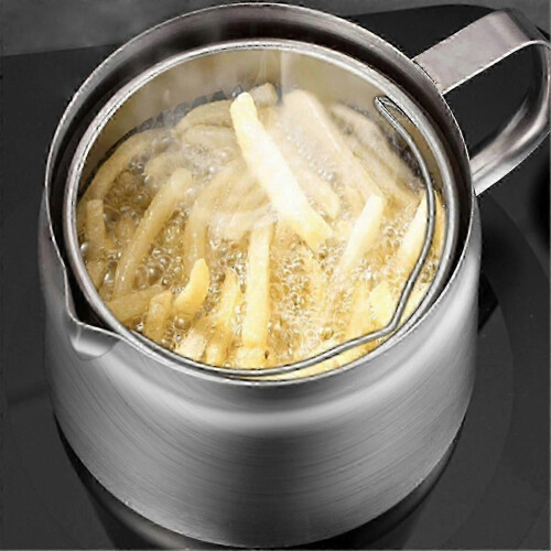 2L Deep Frying Oil Filter Pot with Removable Basket 2